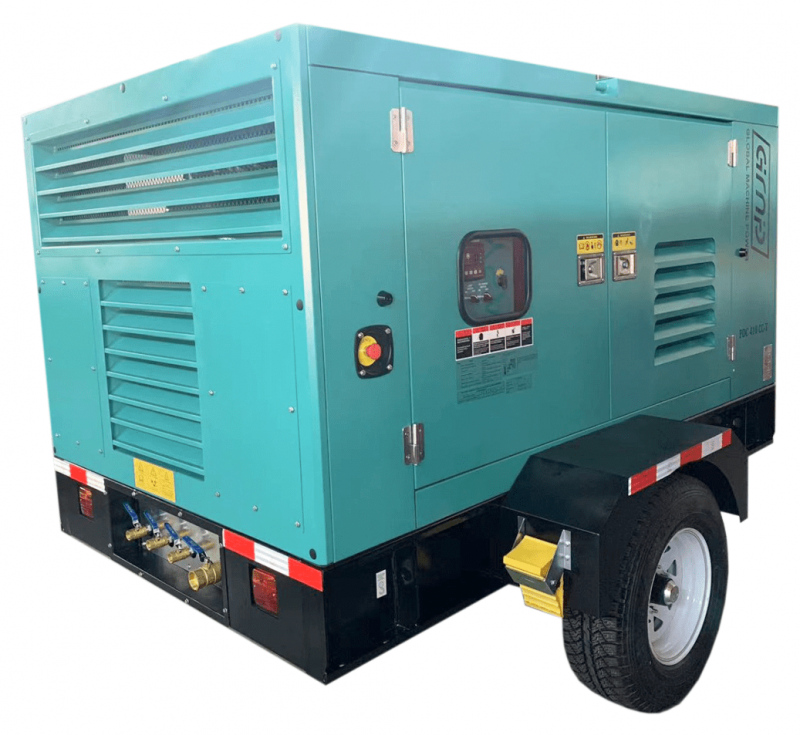 Дизельный компрессор GMP PDC410CC-T (на шасси с влагоотделителем)